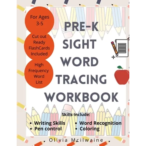 Pre-K Dolch Sight Word Tracing - Paperback