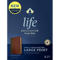 KJV Life Application Study Bible, Third Edition, Large Print (Leatherlike, Brown/Mahogany, Indexed, Red Letter) - Imitation Leather