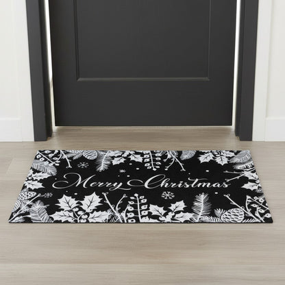 Merry Christmas Welcome Mat - 29" x 16"