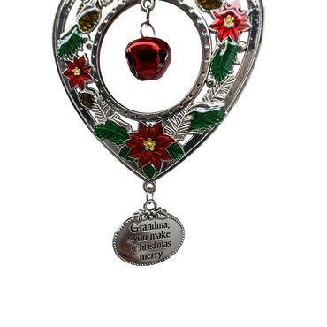 Jingle Bell Ornament -Grandma, You Make Christmas Merry