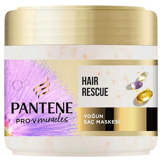 Pantene Pro-V Miracles Silky Shine Hair Mask 300ml - Nourishing, Shine Enhancing Hair Care for Damaged Hair