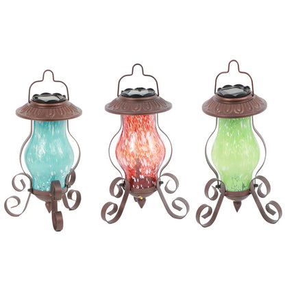 Artglass Garden Lantern - Green