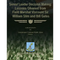 Senior Leader Decision Making: Lessons Gleaned From Field Marshal Viscount Sir William Slim and Bill Gates - Paperback