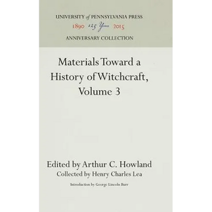 Materials Toward a History of Witchcraft - Hardcover