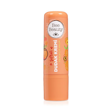 Bee Beauty Moisturizing Peach Lip Balm with Shea Butter & Vitamin E - Hydrating Lip Care for Dry Lips