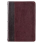 KJV Compact Bible Two-Tone Brown/Brandy Full Grain Leather - Leather