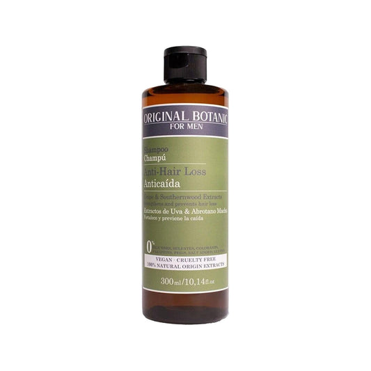 ORIGINAL BOTANIC Vegan Anti-Hair Loss Shampoo for Men - 300ml Natural Botanical Ingredients, Promotes Hair Health & Prevents Thinning