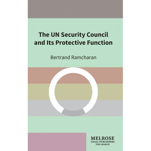 The UN Security Council and Its Protective Function - Hardcover