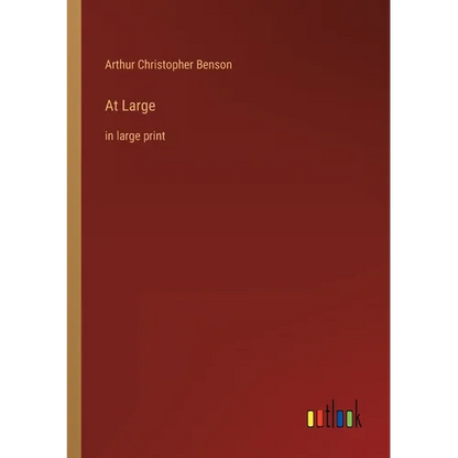 At Large: in large print - Paperback
