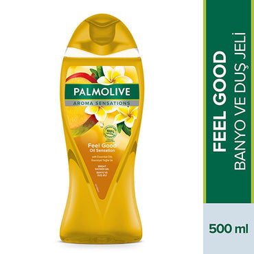 Palmolive Natural Shower Gel with Essential Oils and Mango Juice - Environmentally Friendly Body Wash for Sensitive Skin