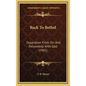 Back To Bethel: Separation From Sin And Fellowship With God (1901) - Hardcover