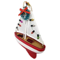 Festive Sailboat Hanging Ornament -