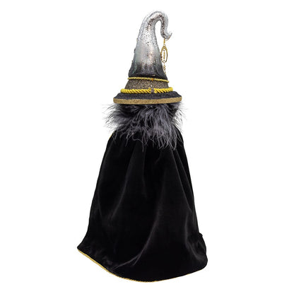 Black And Gold Wizard Nutcracker - 18 Inch