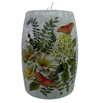 Flutters and Flowers - Lighted 5.5 Inch Vase