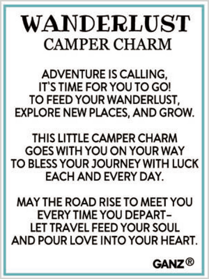 Wanderlust Camper Charm - A Charm for Adventurous Spirits