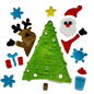 Window Gel Clings - Tree with Santa and Reindeer