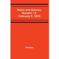 Notes and Queries, Number 15, February 9, 1850 - Paperback