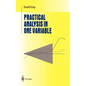 Practical Analysis in One Variable - Hardcover
