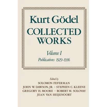 Collected Works: Volume I: Publications 1929-1936 - Paperback
