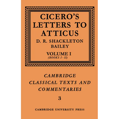 Cicero: Letters to Atticus: Volume 1, Books 1-2 - Paperback