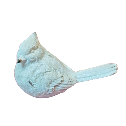 White Cardinal Figurine -