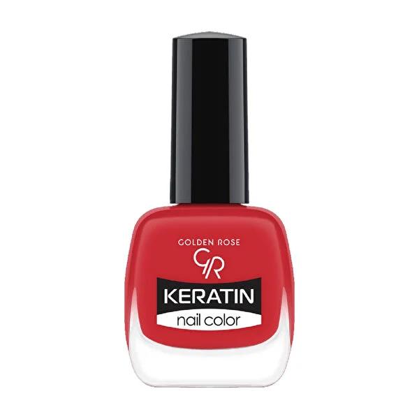 Golden Rose Keratin Nail Polish - Long-Lasting, Glossy Finish, Nourishing Nail Care