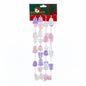 Pink, Purple and White Glittered Gum Drop Garland