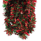 12 foot 6 Ply Luxury Tinsel Garland - Red/Green