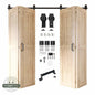 4-Door Bifold Barn Door Kit | Black Hardware
