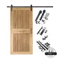 Vertical Slat Barn Door Kit | Black Hardware