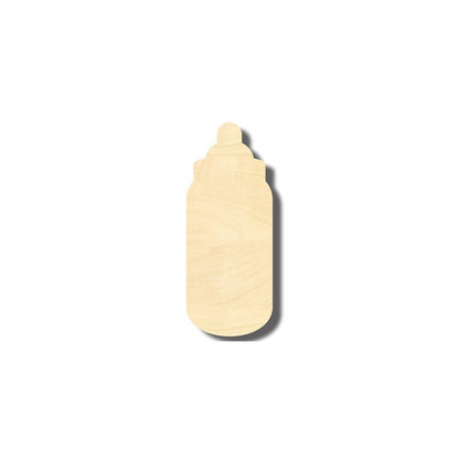 Unfinished Wood Baby Bottle Shape - Nursery Decor - Craft- up to 46" DIY
