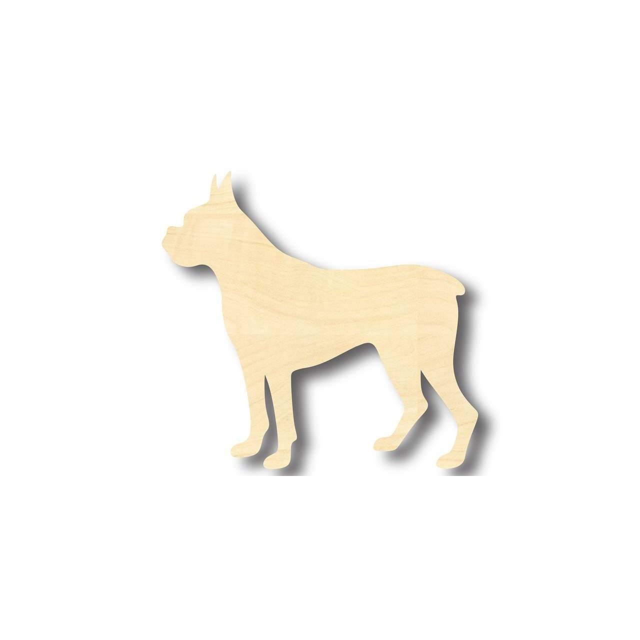 Unfinished Wood Boxer Dog Shape - Animal - Pet - Craft - up to 46" DIY