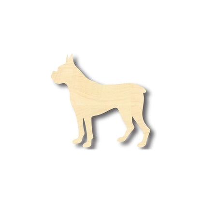 Unfinished Wood Boxer Dog Shape - Animal - Pet - Craft - up to 46" DIY