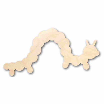 Unfinished Wood Caterpillar Shape - Insect - Animal - Wildlife - Craft - up to 46" DIY