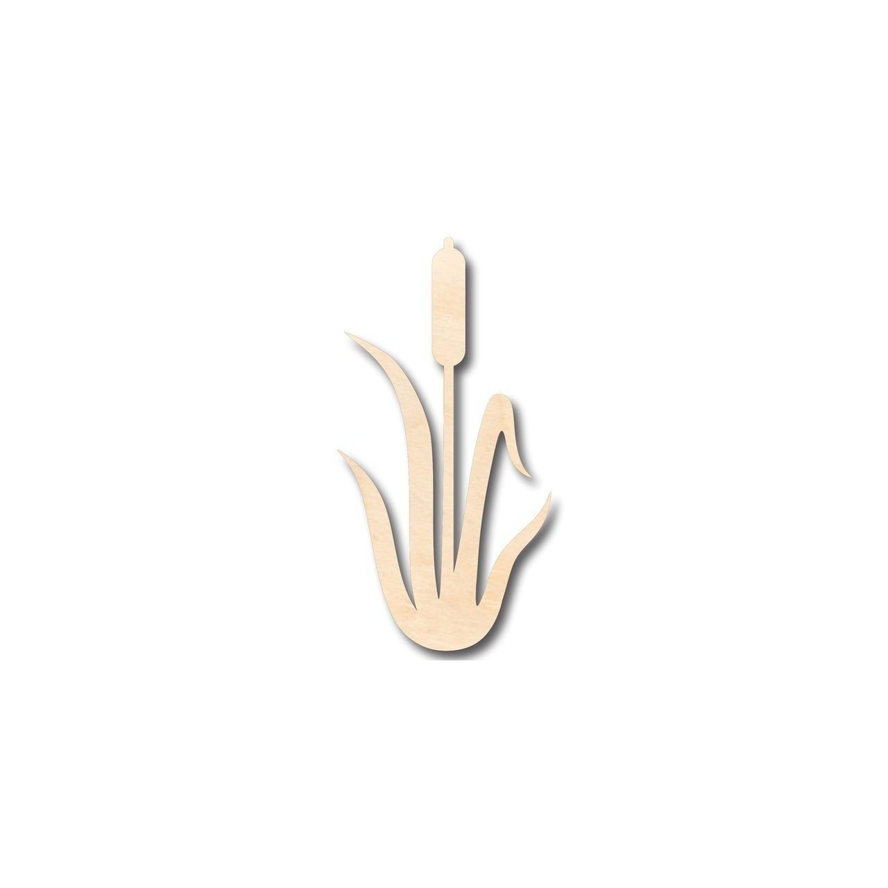 Unfinished Wood Cattail Shape - Plant - Craft - up to 46" DIY