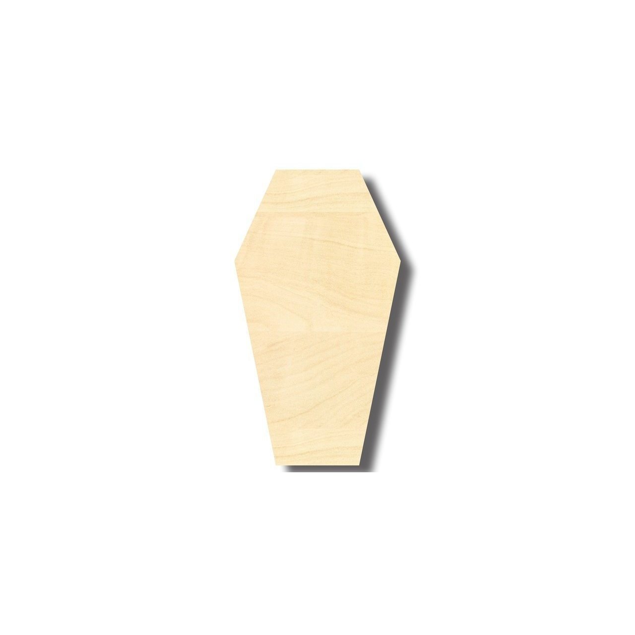 Unfinished Wood Coffin 2D Shape - Halloween - Craft - up to 46" DIY