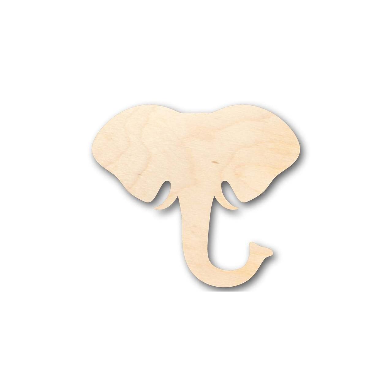 Unfinished Wood Elephant Head Shape - Animal - Wildlife - Craft - up to 46" DIY