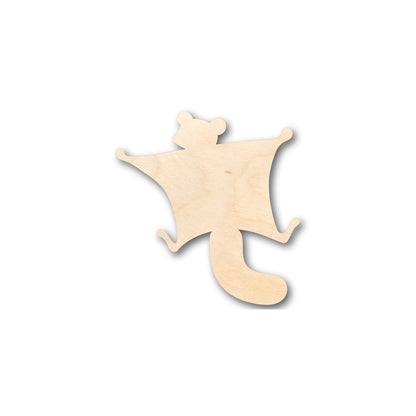 Unfinished Wood Flying Squirrel Shape - Animal - Craft - up to 46" DIY