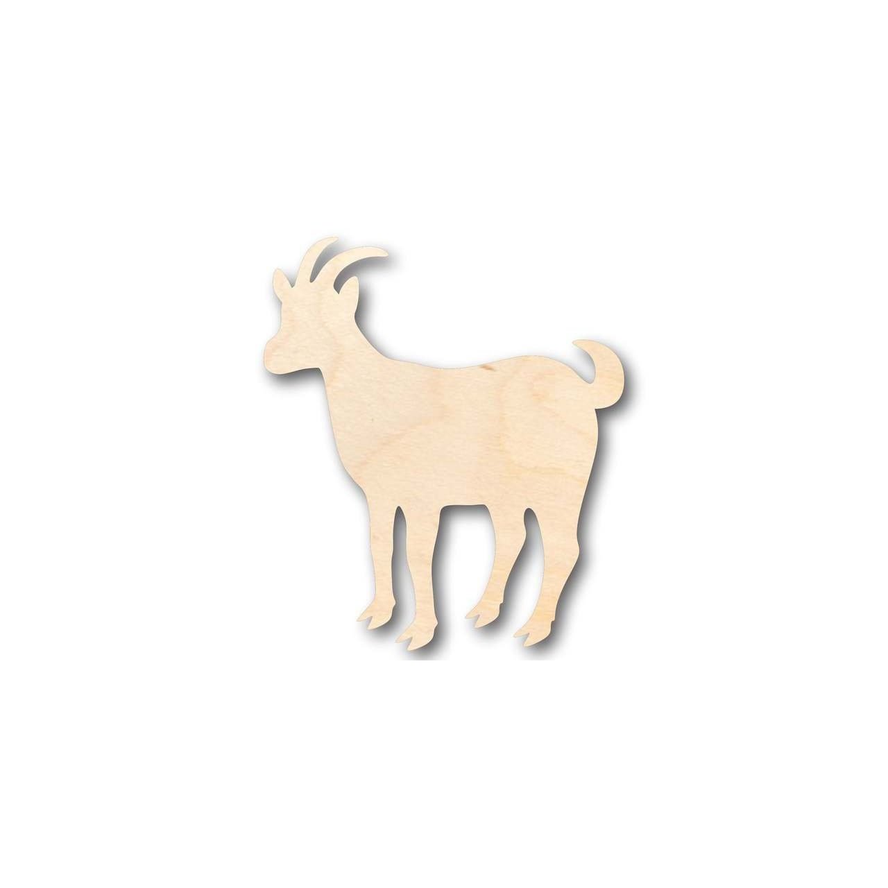 Unfinished Wood Goat Shape - Farm Animal - Craft - up to 46" DIY