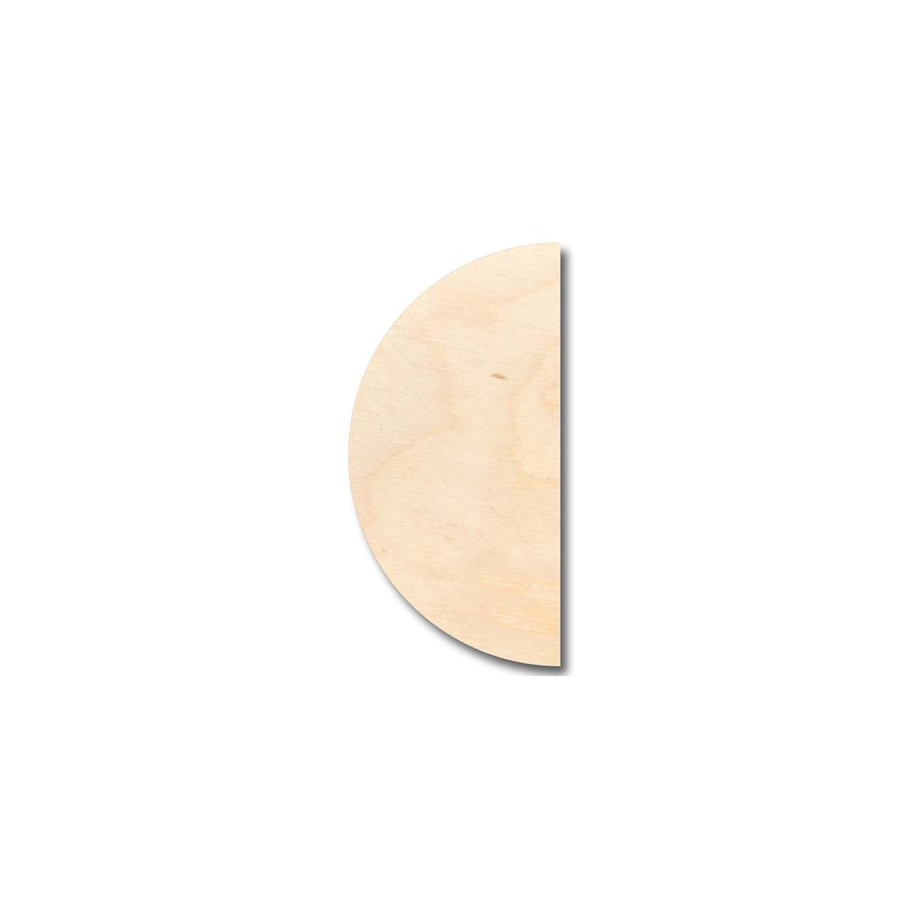 Unfinished Wood Half Semi Circle Shape - Craft - up to 46" DIY