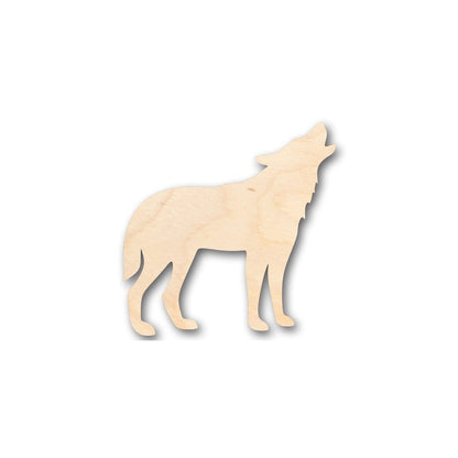 Unfinished Wood Howling Wolf Shape - Animal - Wildlife - Craft - up to 46" DIY