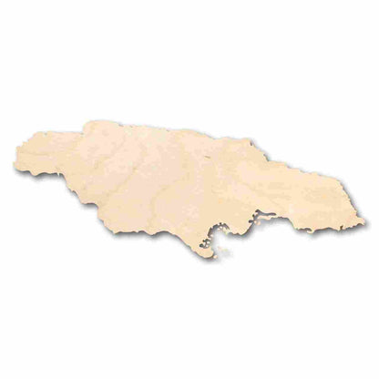Unfinished Wood Jamaica Shape - Country - Craft - up to 46" DIY