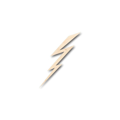 Unfinished Wood Lightning Shape - Weather - Craft - up to 46" DIY