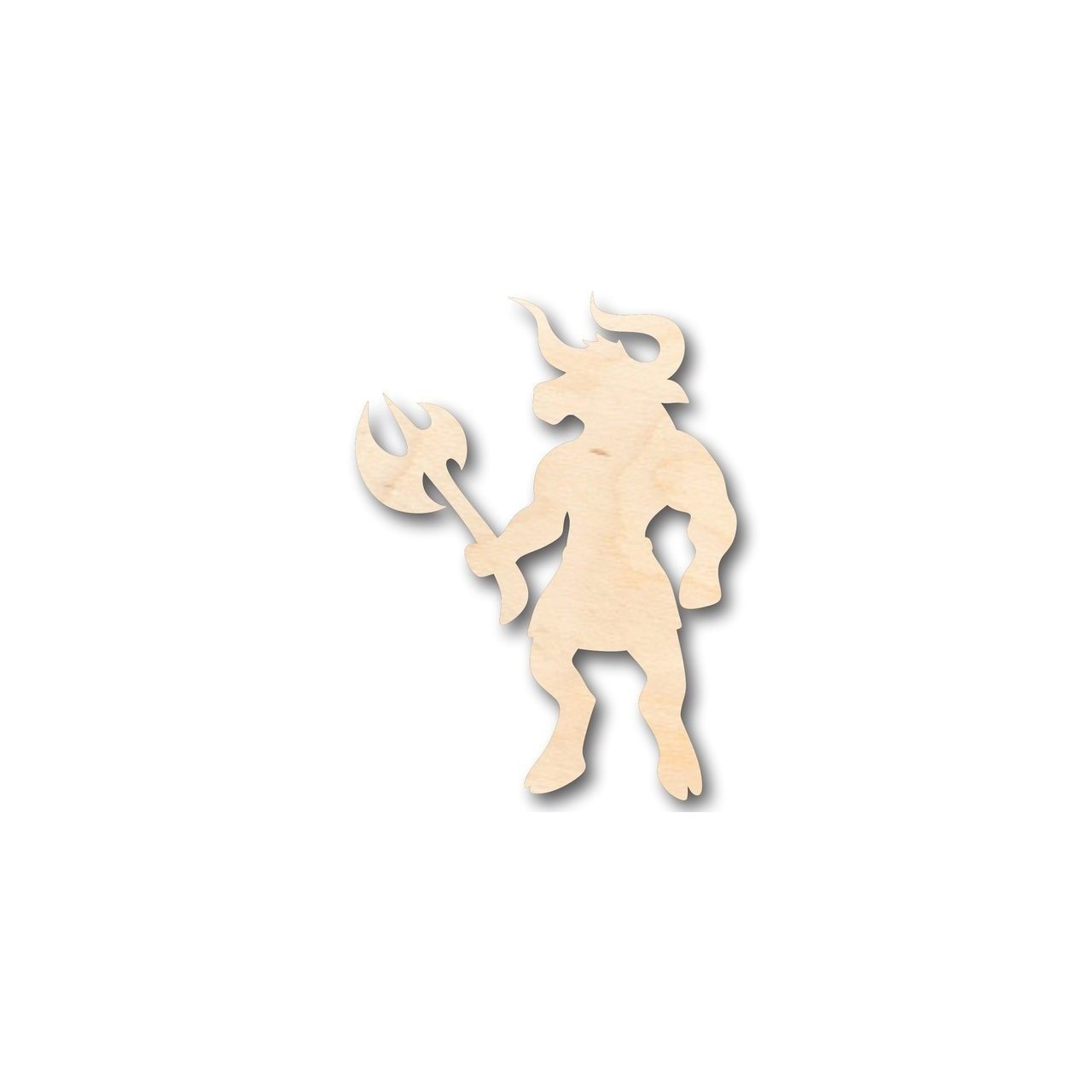 Unfinished Wood Minotaur Shape - Greek - Mythical - Monster - Craft - up to 46" DIY