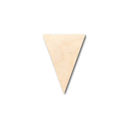 Unfinished Wood Pennant Shape - School - Sports - Craft - up to 46" DIY