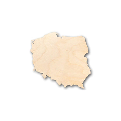 Unfinished Wood Poland Shape - Country - Craft - up to 46" Width DIY