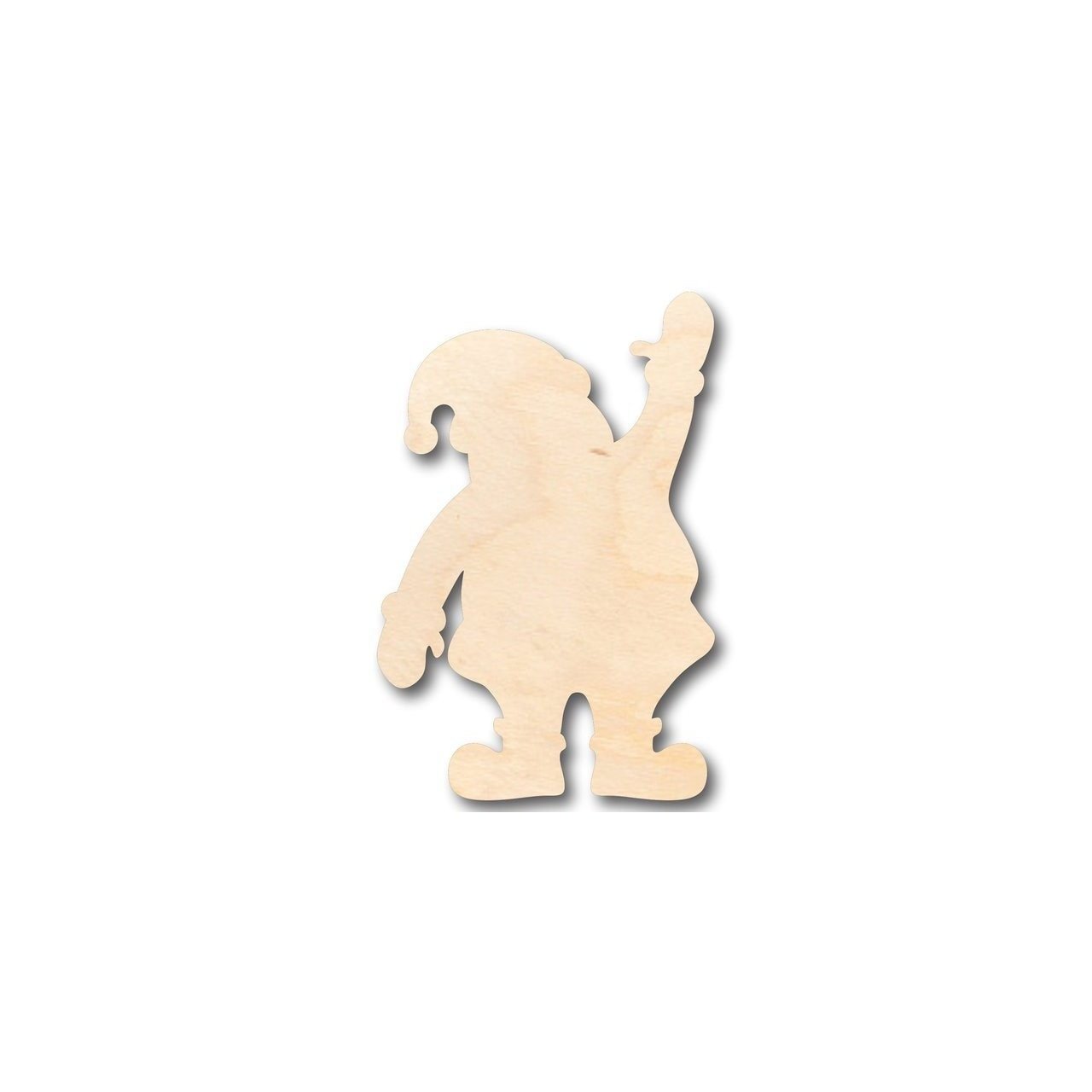 Unfinished Wood Santa Claus Wave Shape - Christmas - Ornament - Craft - up to 46" DIY