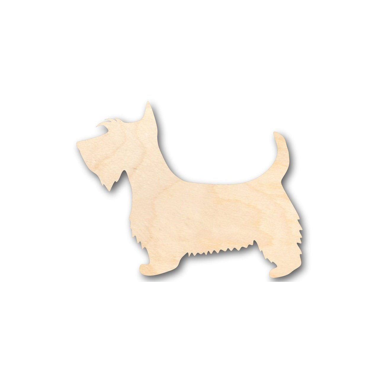 Unfinished Wood Scottie Dog Shape - Animal - Pet - Craft - up to 46" DIY