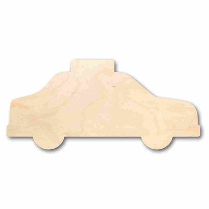 Unfinished Wood Taxi Cab Shape - Craft - up to 46" DIY