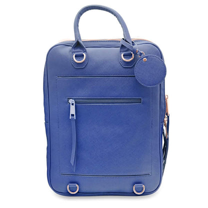 Unisex Super Soft Premium Vegan Leather Travel Backpack with 6 Compartment